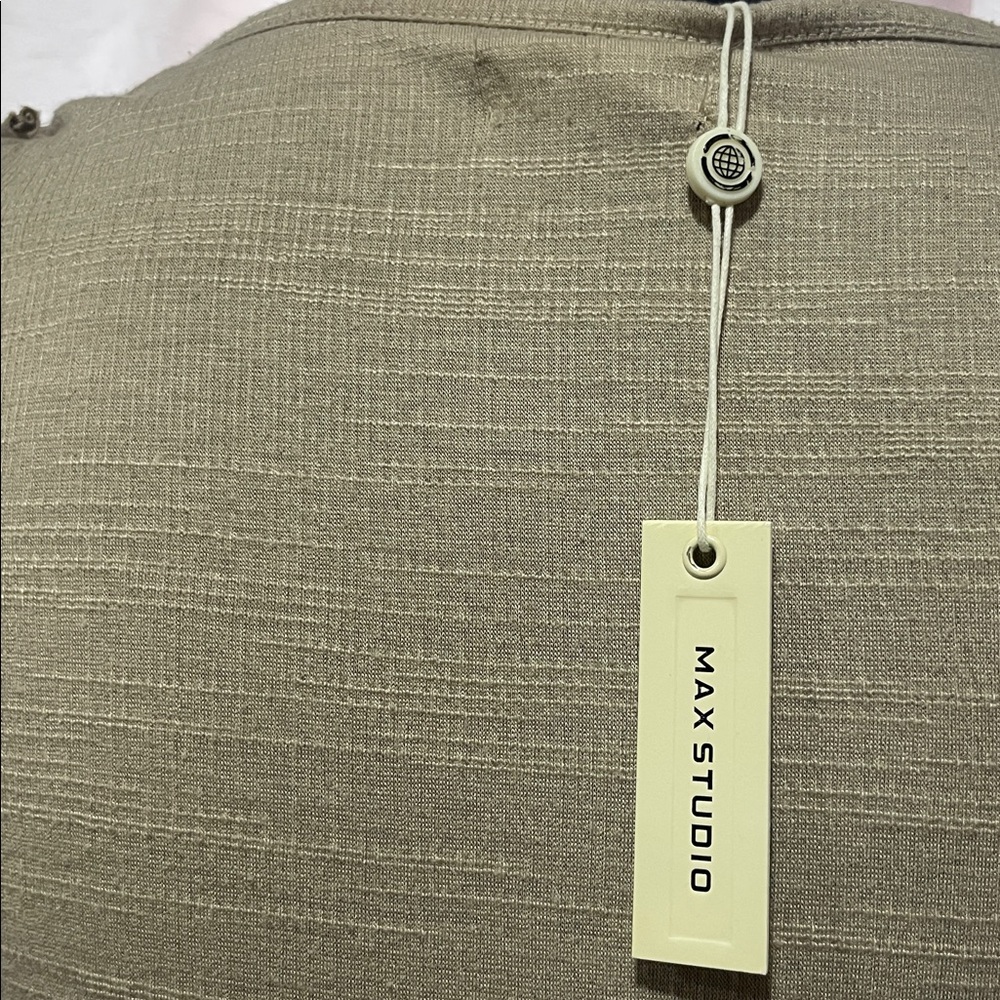 Max Studio Taupe Textured Dress - Picture 6 of 7